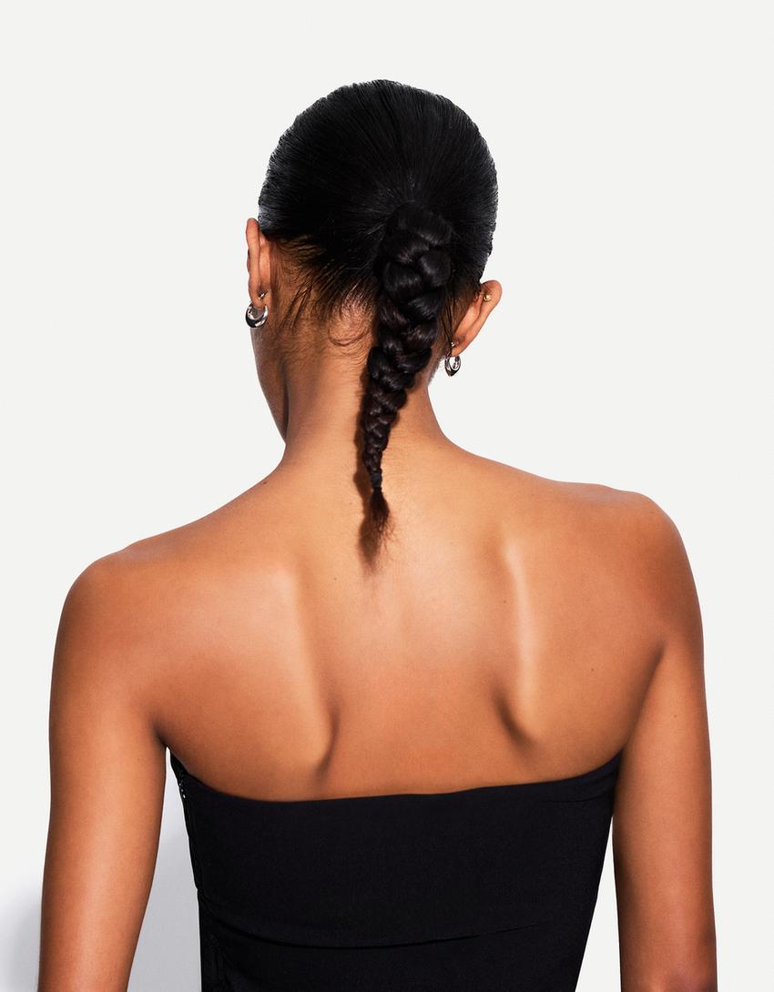 Top elástico bandeau-Negro-2