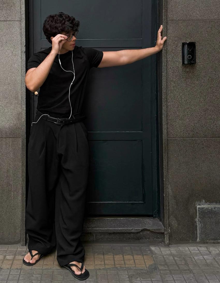 T-shirt regular fit-Noir