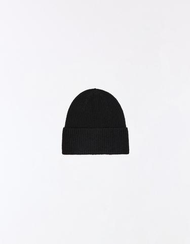 Turn-up knit beanie — Black 4