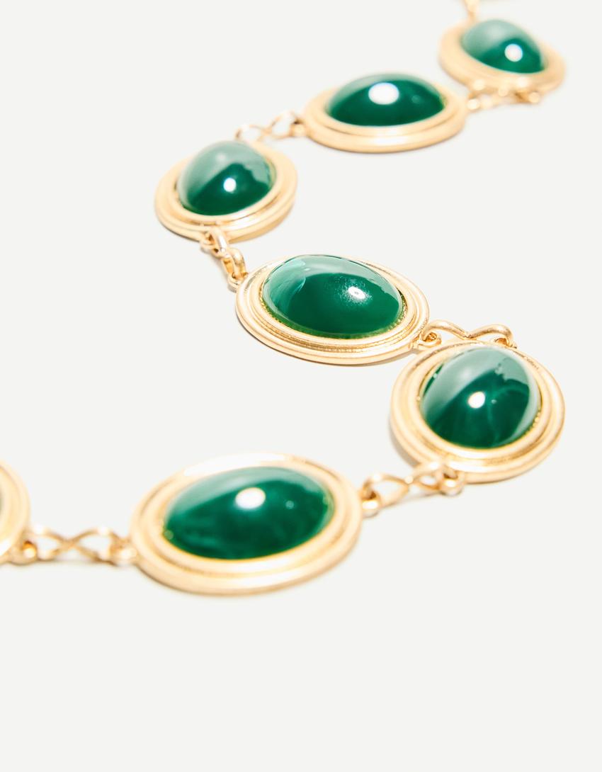 Medallion chain belt-Gold-2
