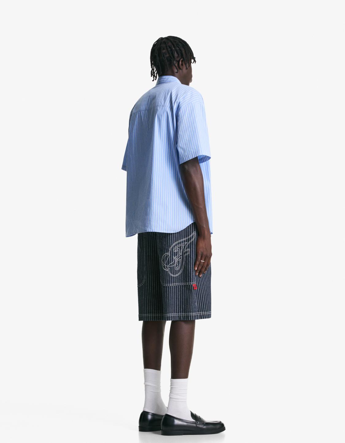 WNBA denim skater Bermuda shorts