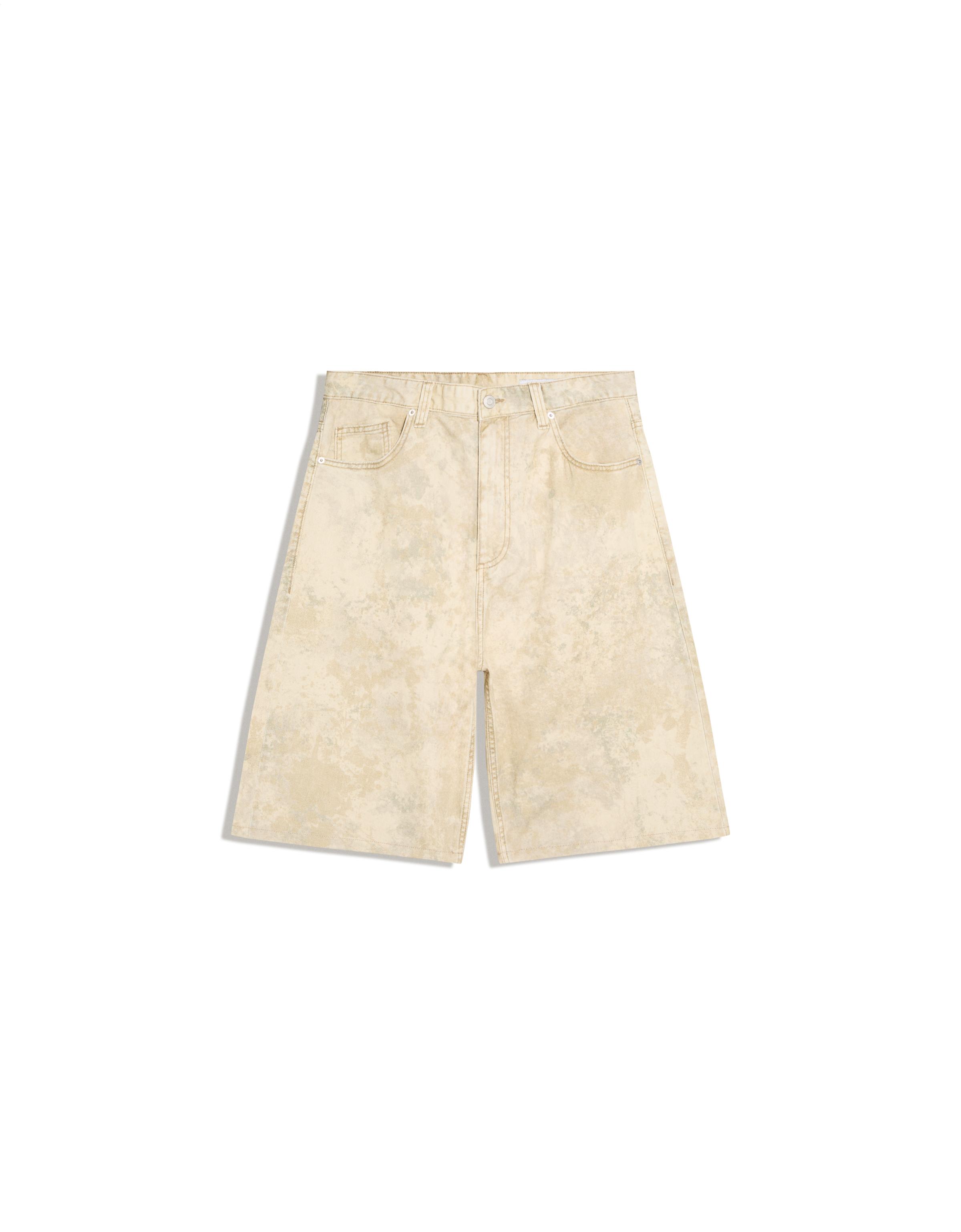 Barrel print Bermuda shorts — Green