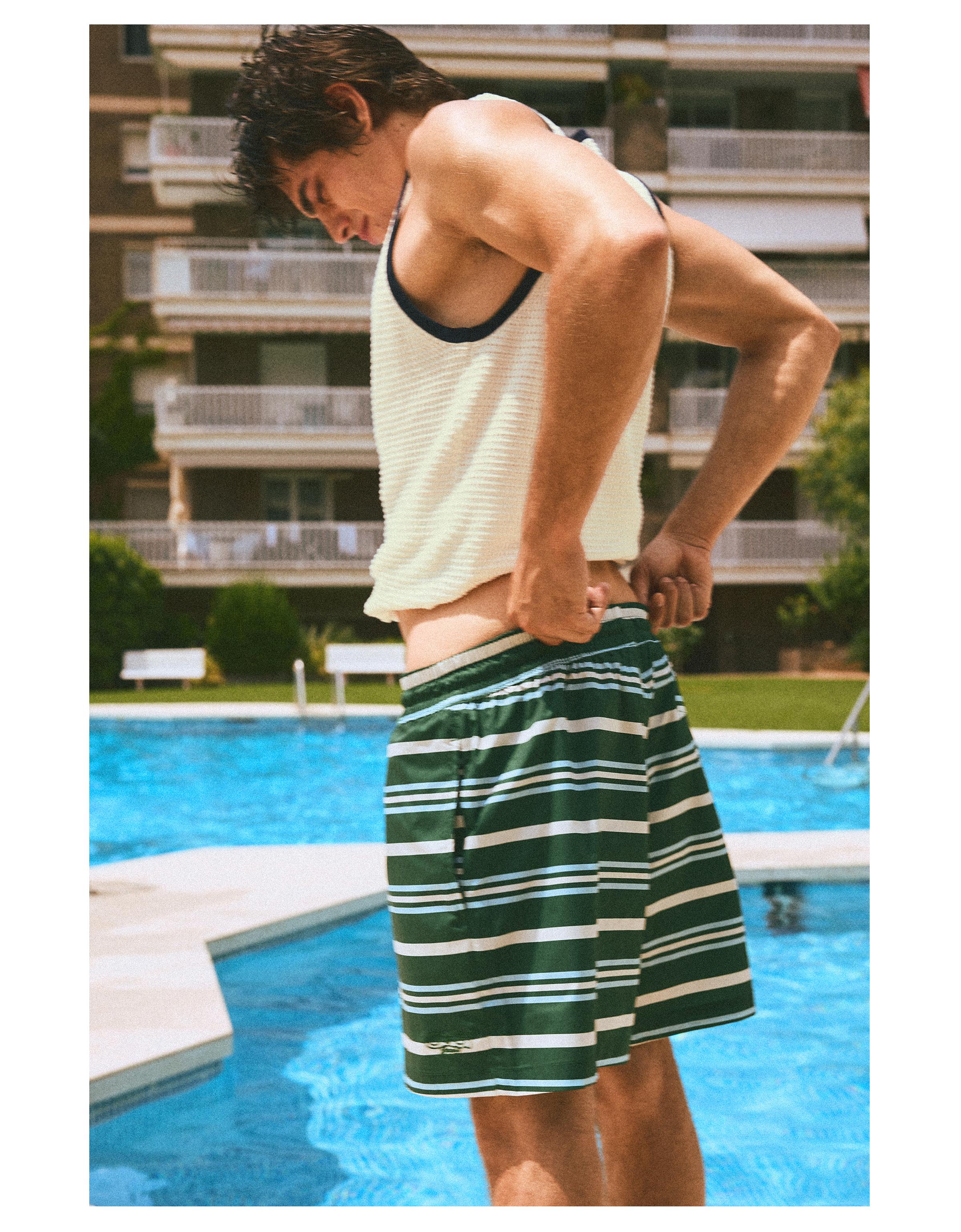 Contrast mesh vest top — Off white