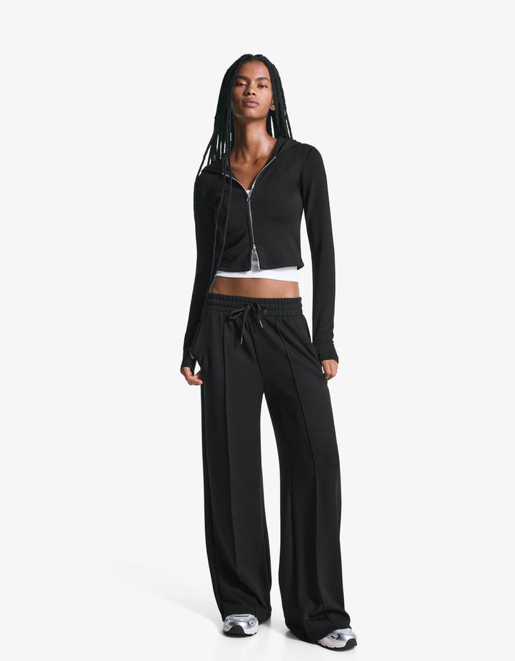 Yumuşak wide leg pantolon