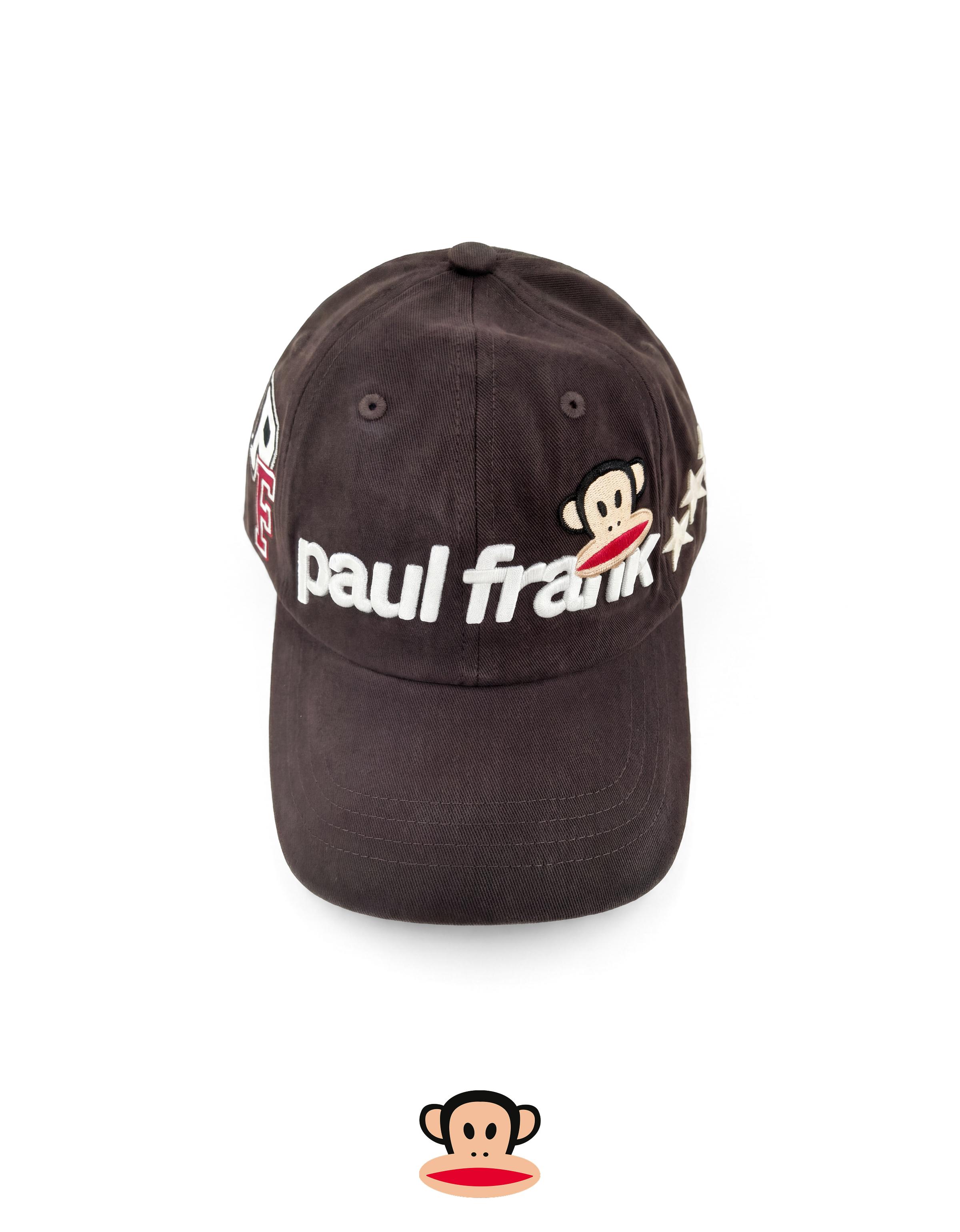 PAUL FRANK embroidered cap — Brown