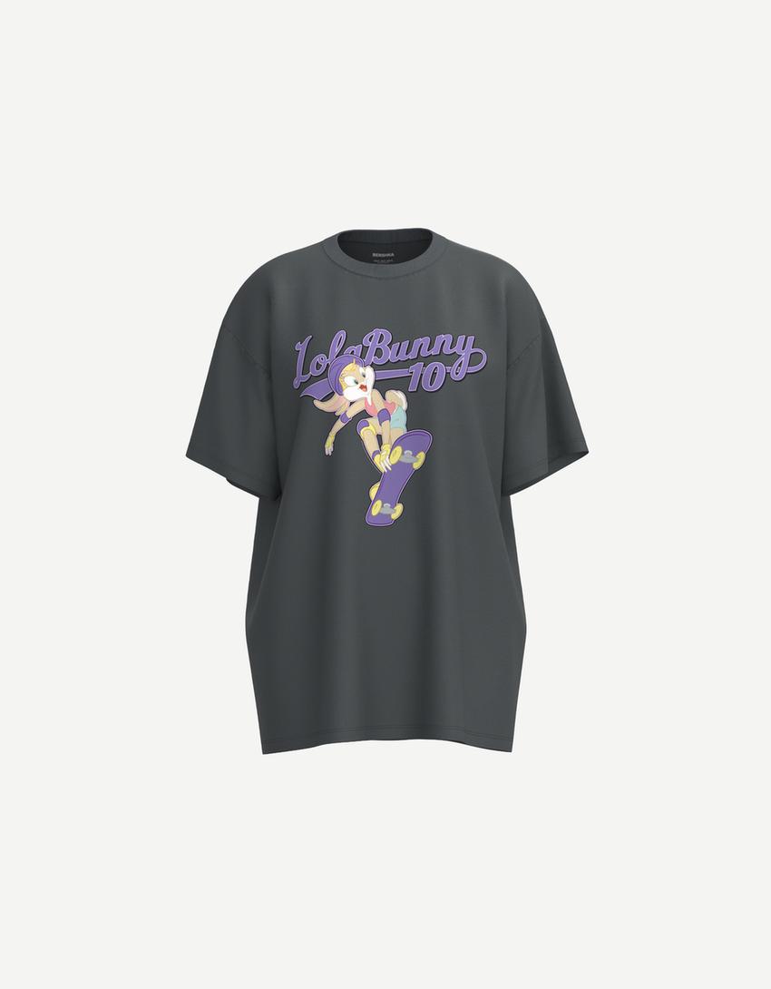 T-shirt Looney Tunes manches courtes-Gris foncé-2