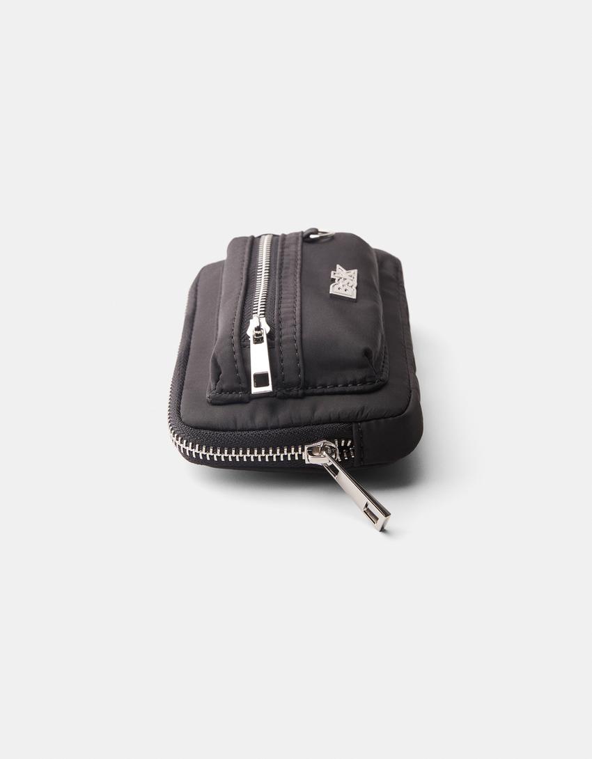 Porte-monnaie zippé-Noir-4