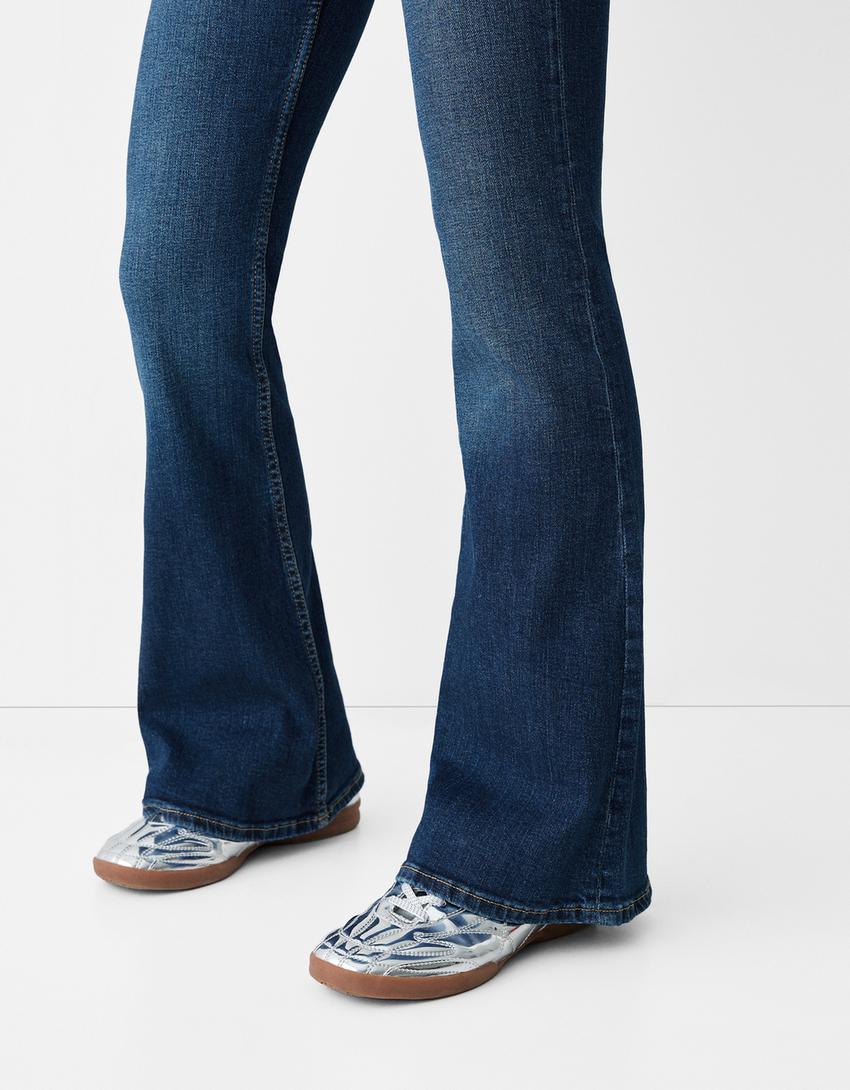 Flared jeans-Navy-3