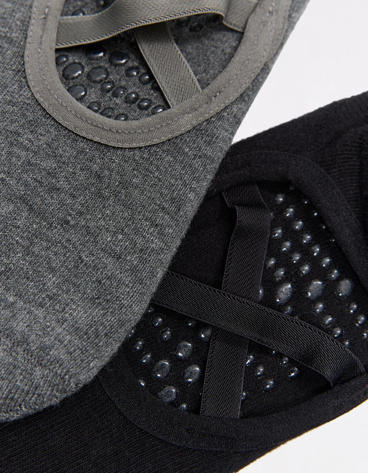 Pack of 2 cushioned socks — Black