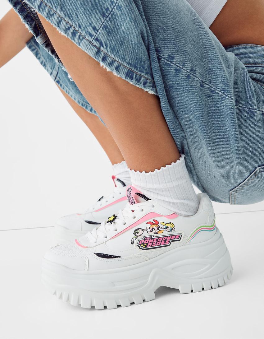 Sneakers volume Les Super Nanas-Blanc-1