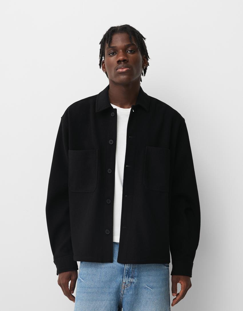 Overshirt Bershka Flannel Jacket Flannel Overshirt Men Bershka