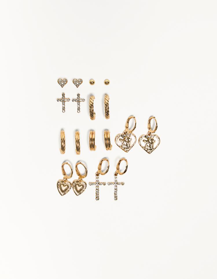 9-pack of earrings