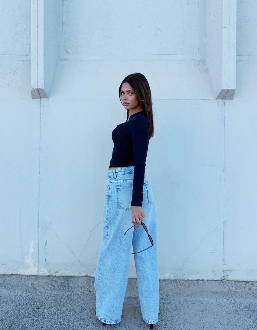 Jeans boyfriend-Azul lavado