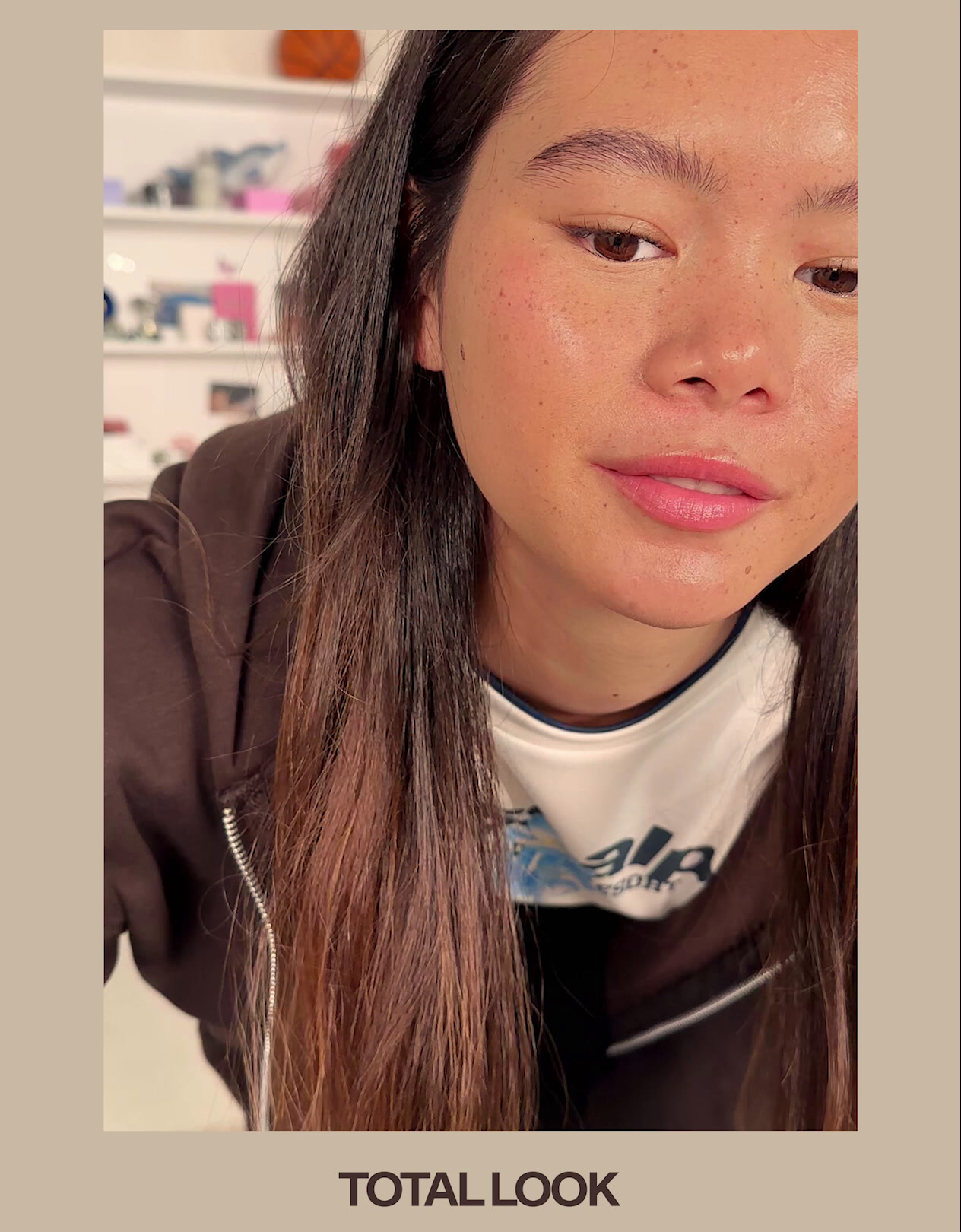 Kapüşonlu oversize fermuarlı sweatshirt - Görsel 177