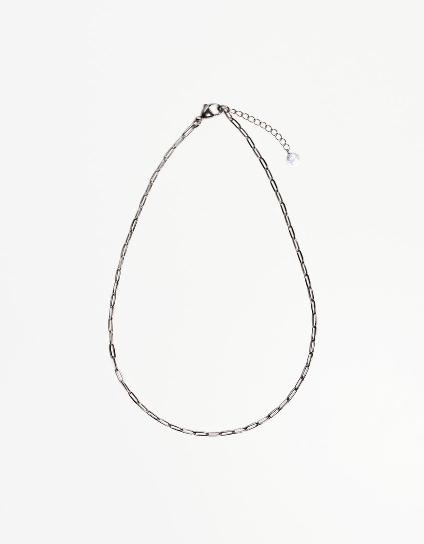 Steel chain link