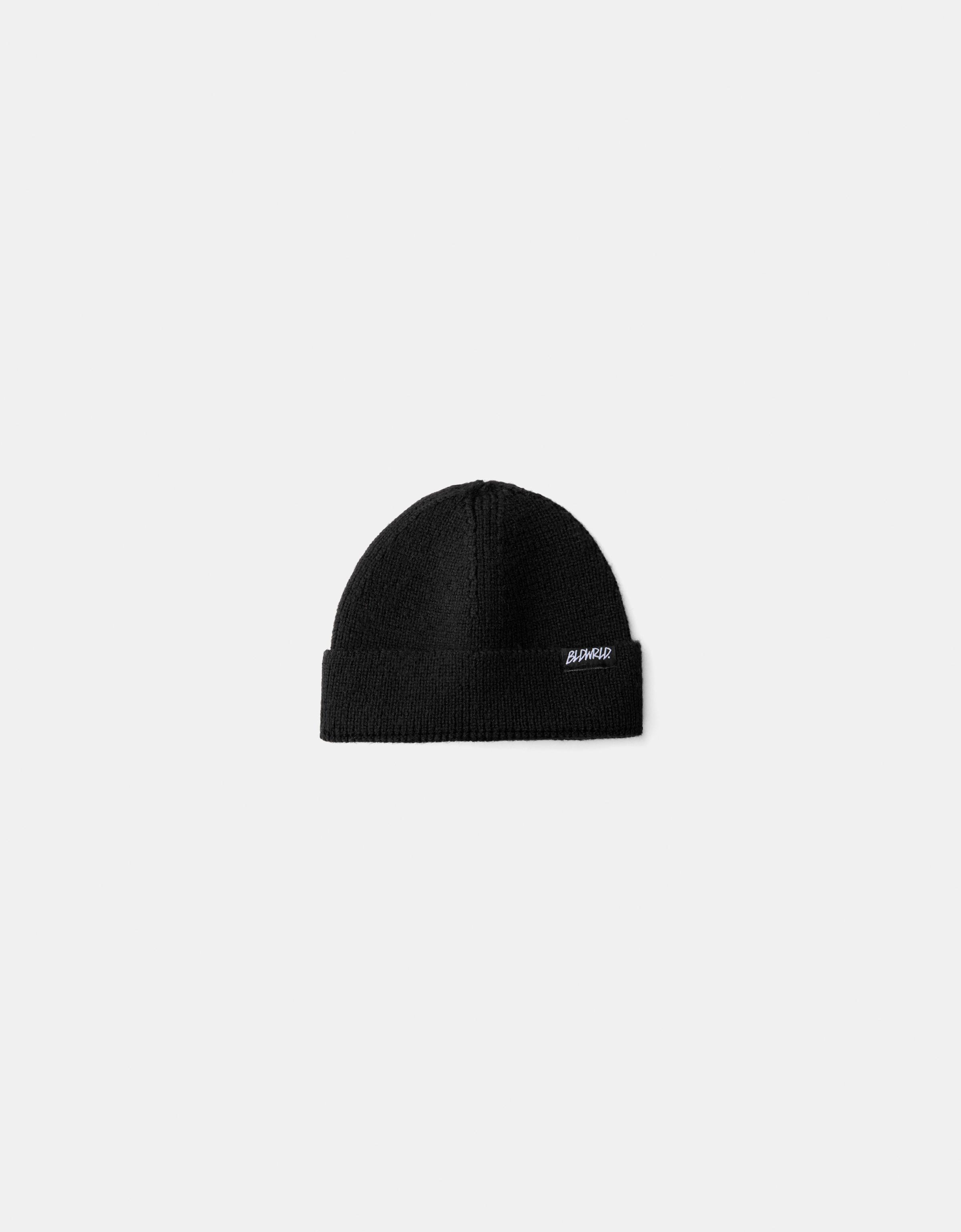 Bershka Basics-Beanie Herren Schwarz