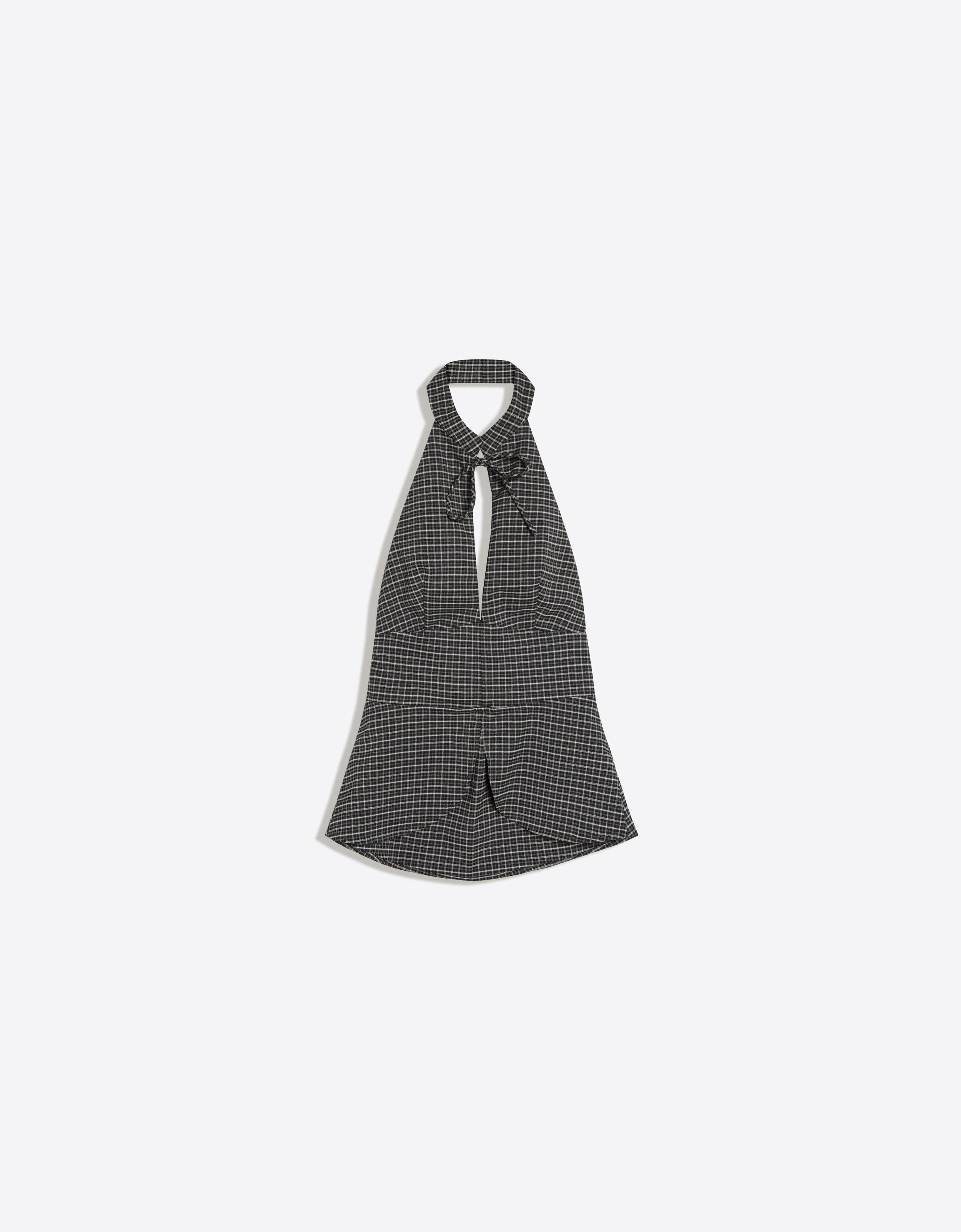 Halter neck top — Dark grey