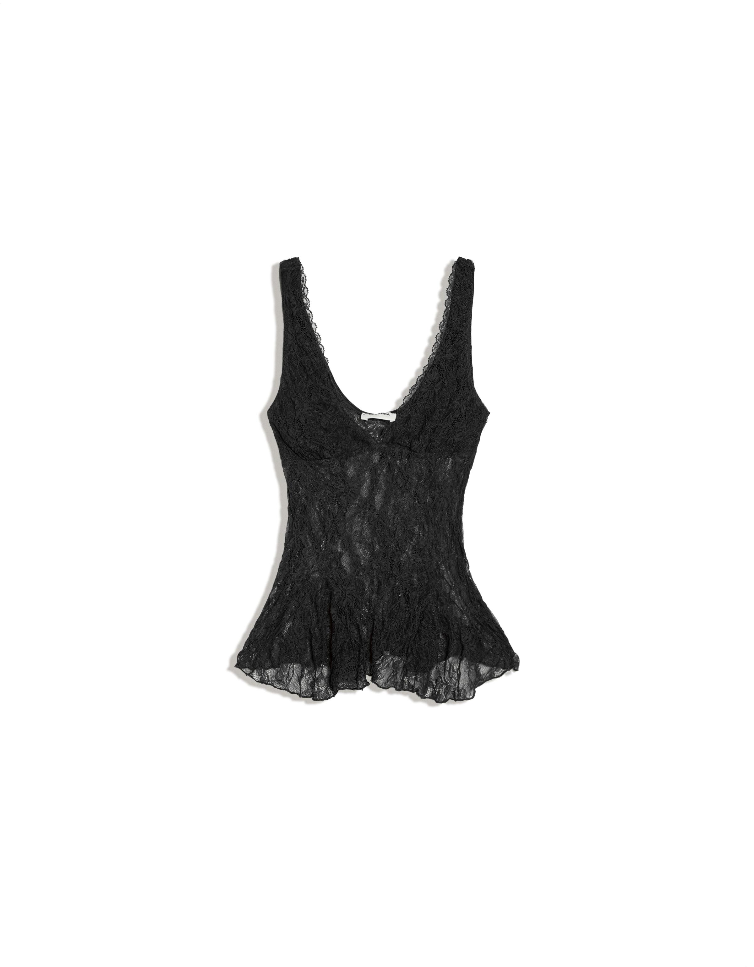 Lace camisole — Black