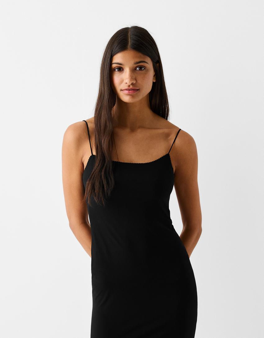 Animal Print Midi Dress Women Bershka animal-print-midi-dress-women-bershka