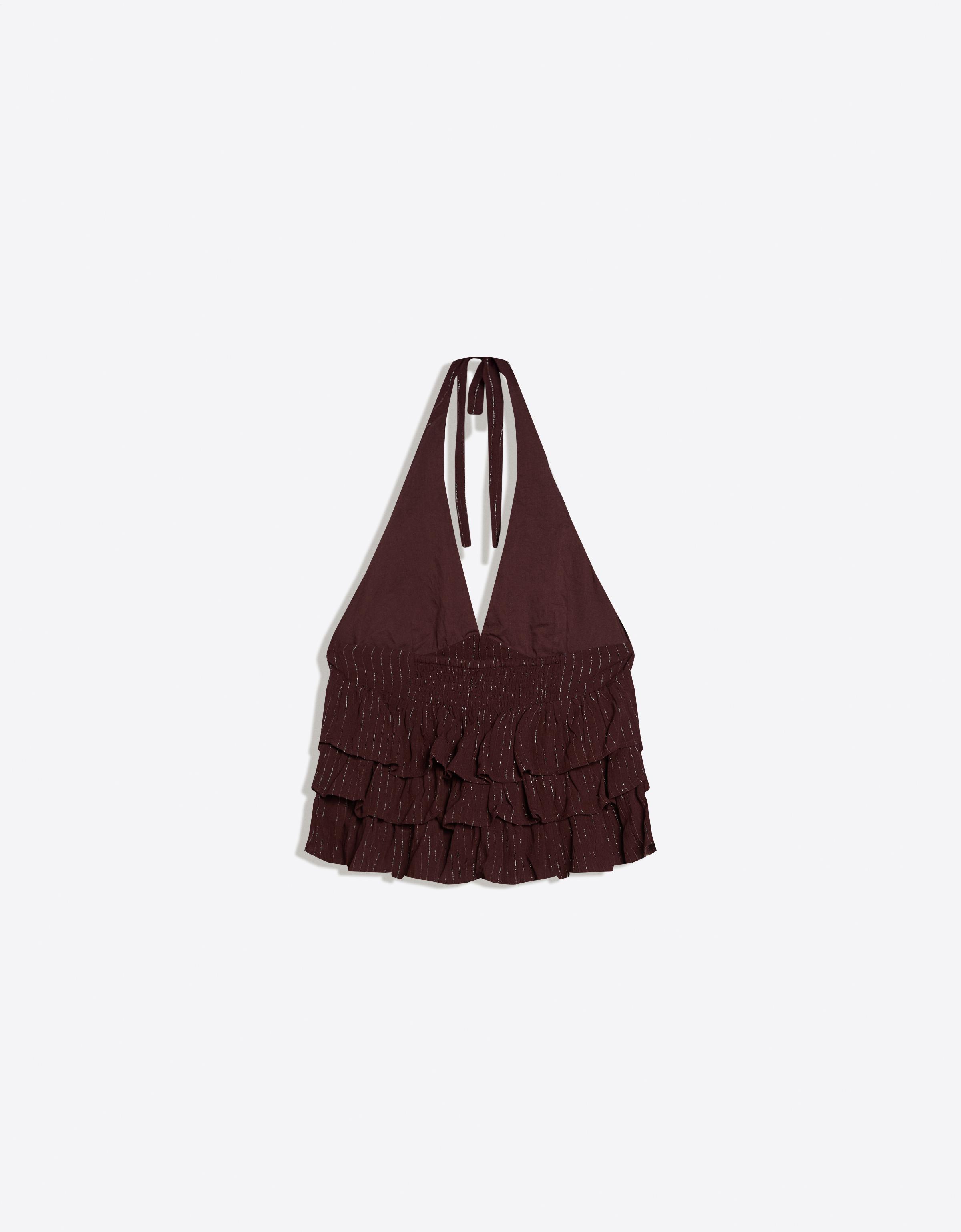 Ruffle halter top