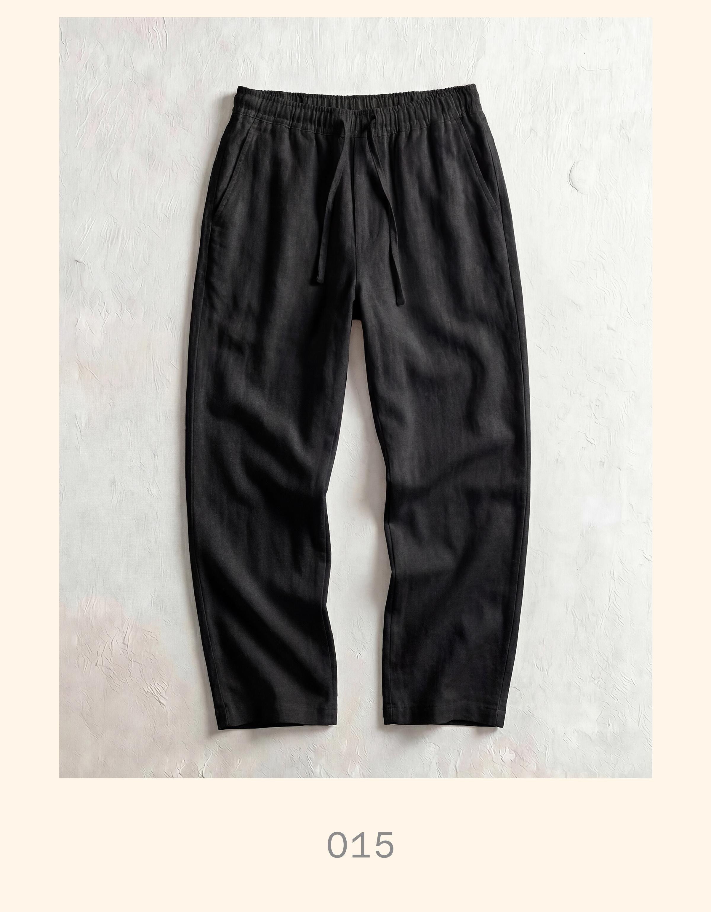 Rustic baggy trousers — Black