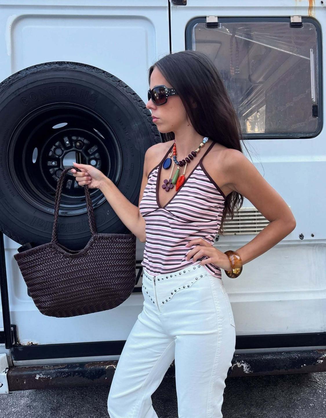 Strappy halter neck top