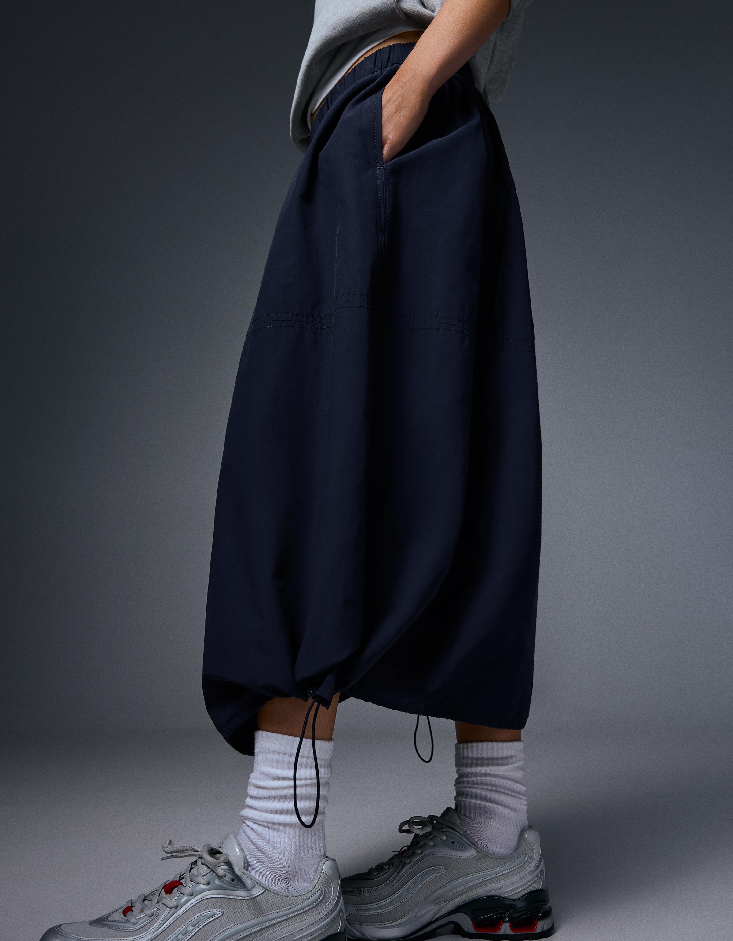 Parachute midi skirt — Navy