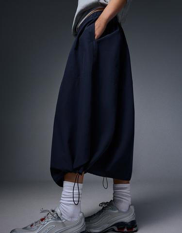 Parachute midi skirt — Navy 3