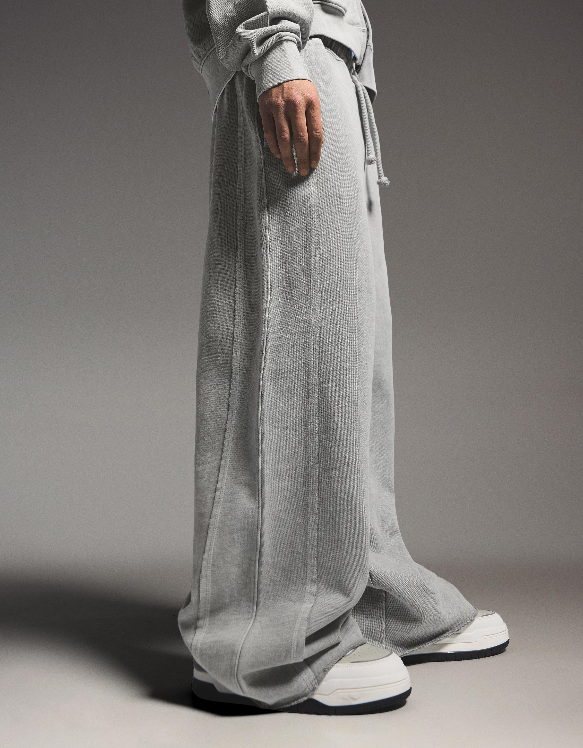 Bershka Super baggy fit pantolon görsel 4