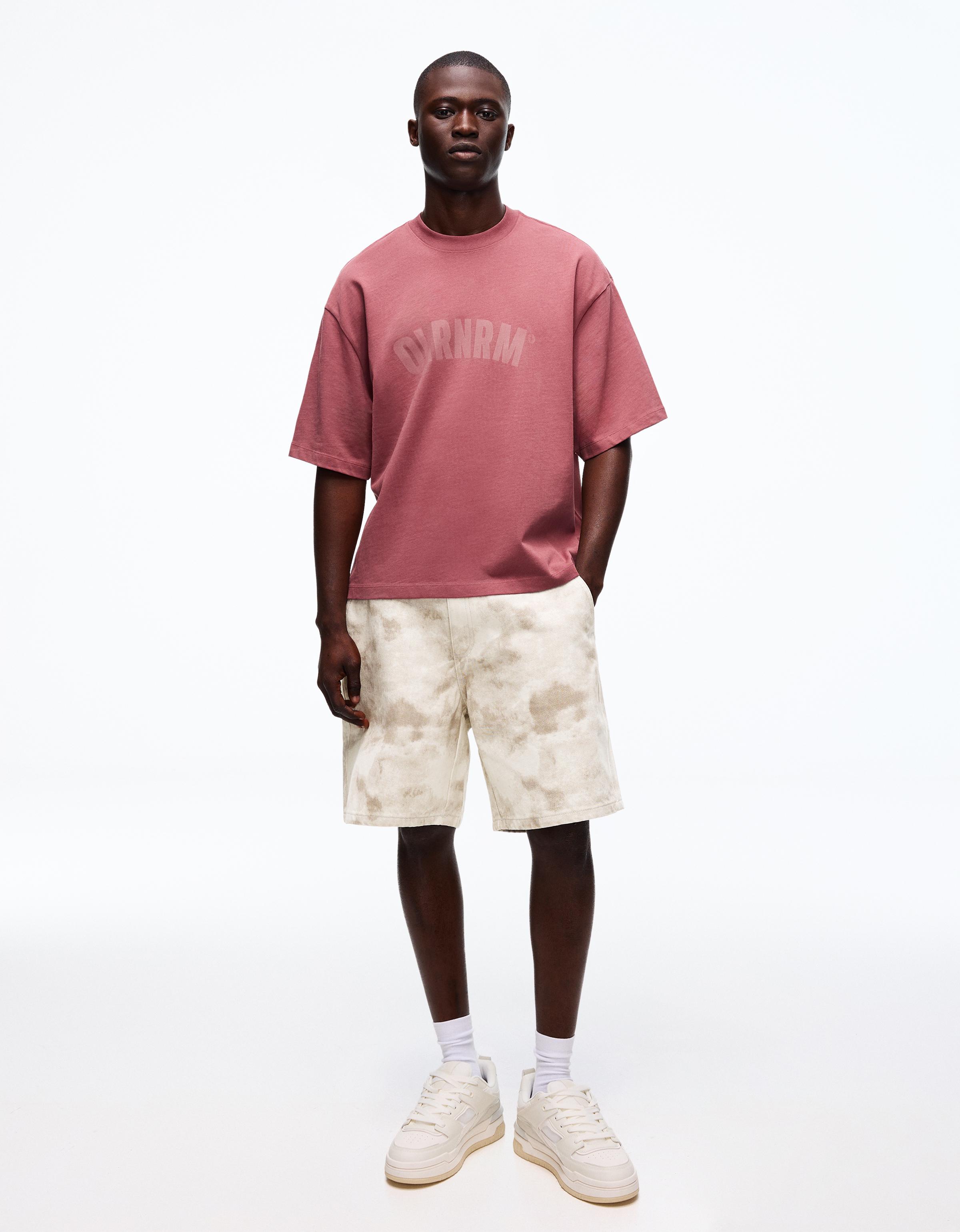 Baggy fit baskılı bermuda - Görsel 64