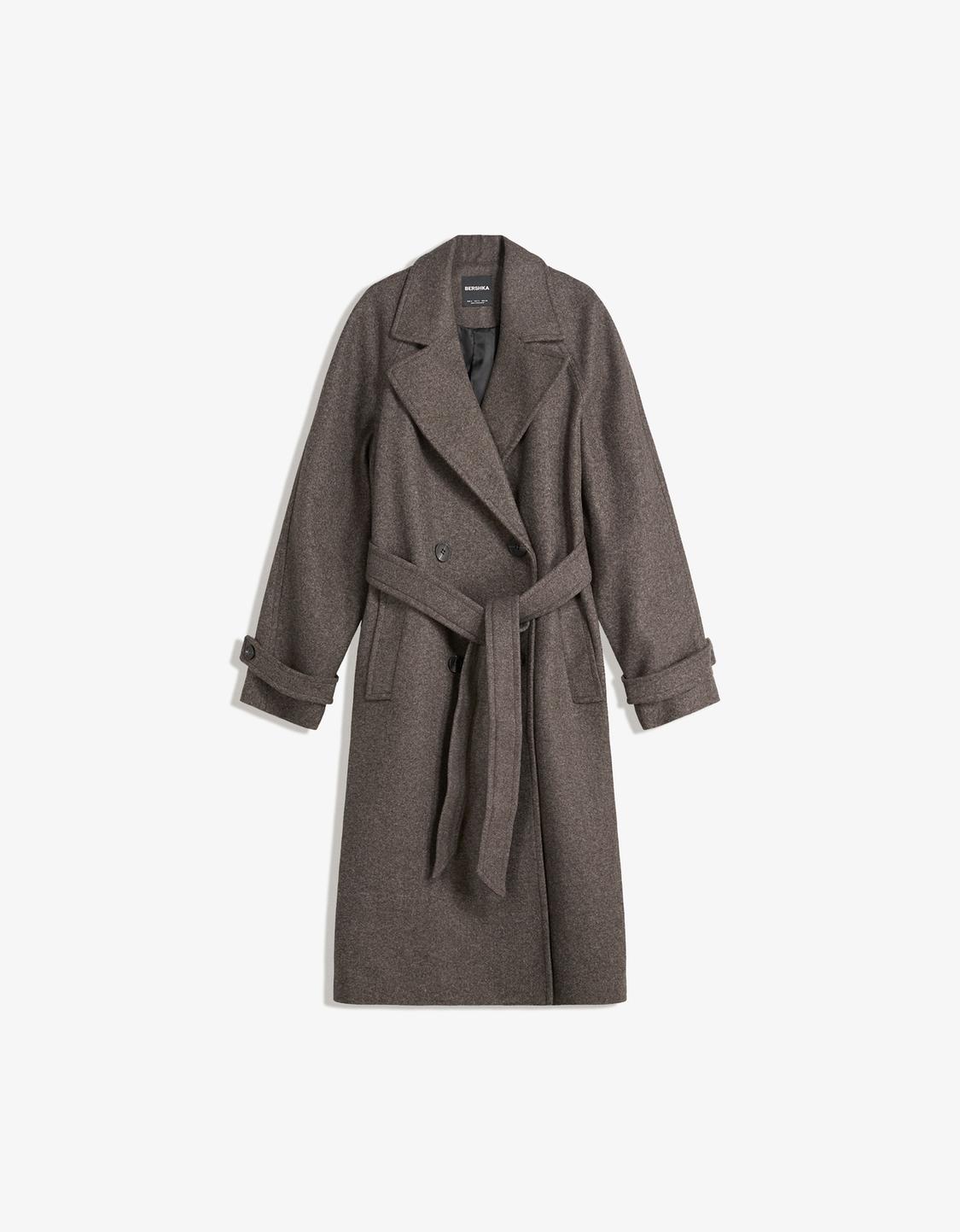Soft trench coat with belt