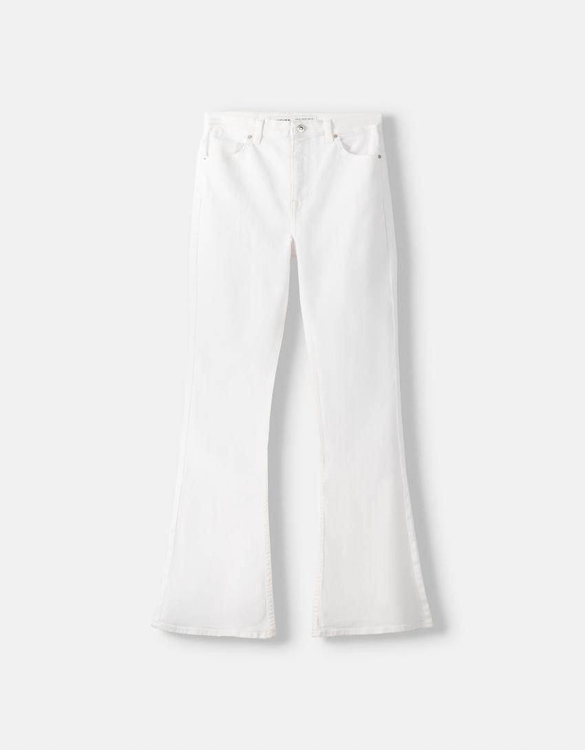 Jeans flare-Branco-5