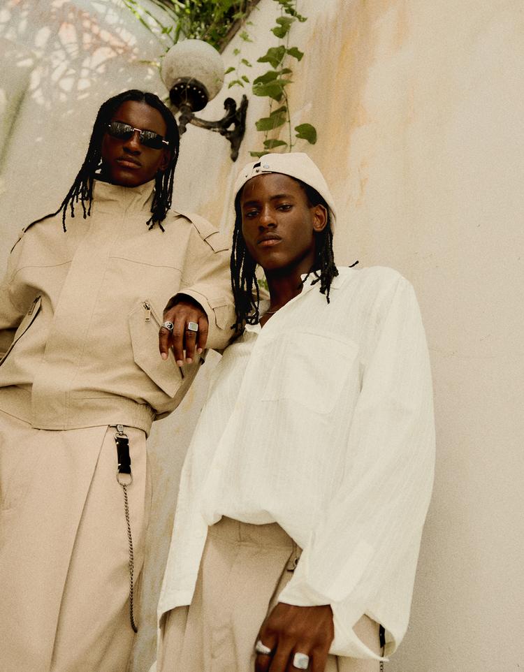 Oversize uzun kollu kruvaze gömlek