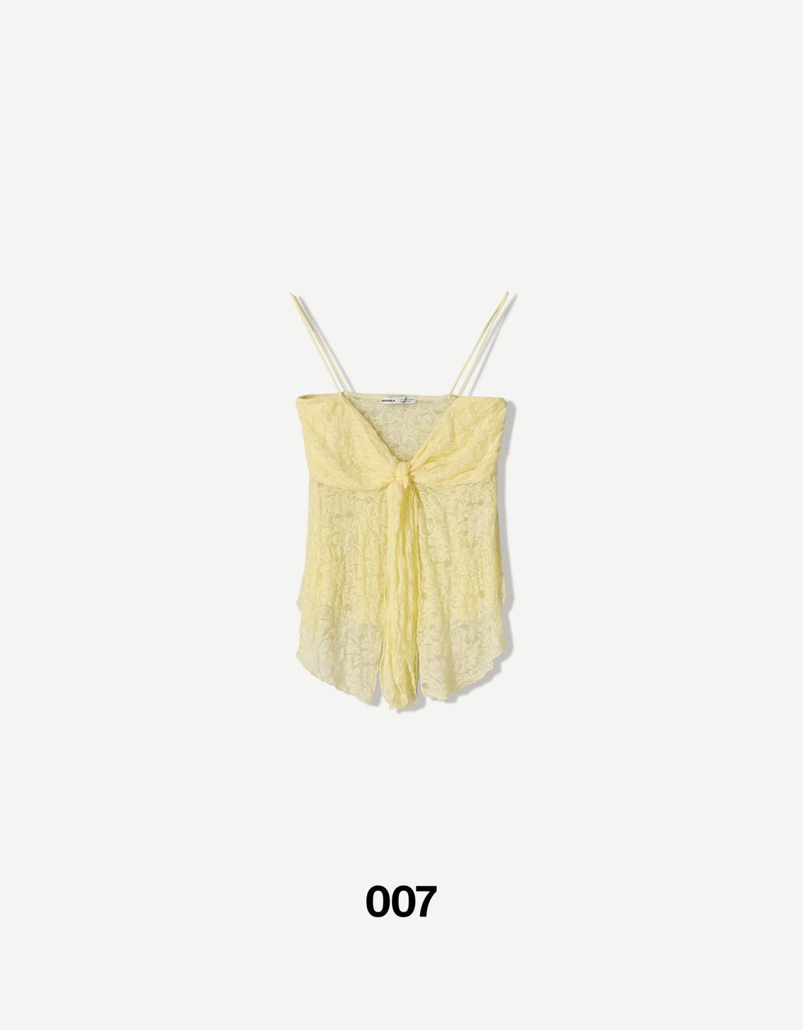 Strappy lace top