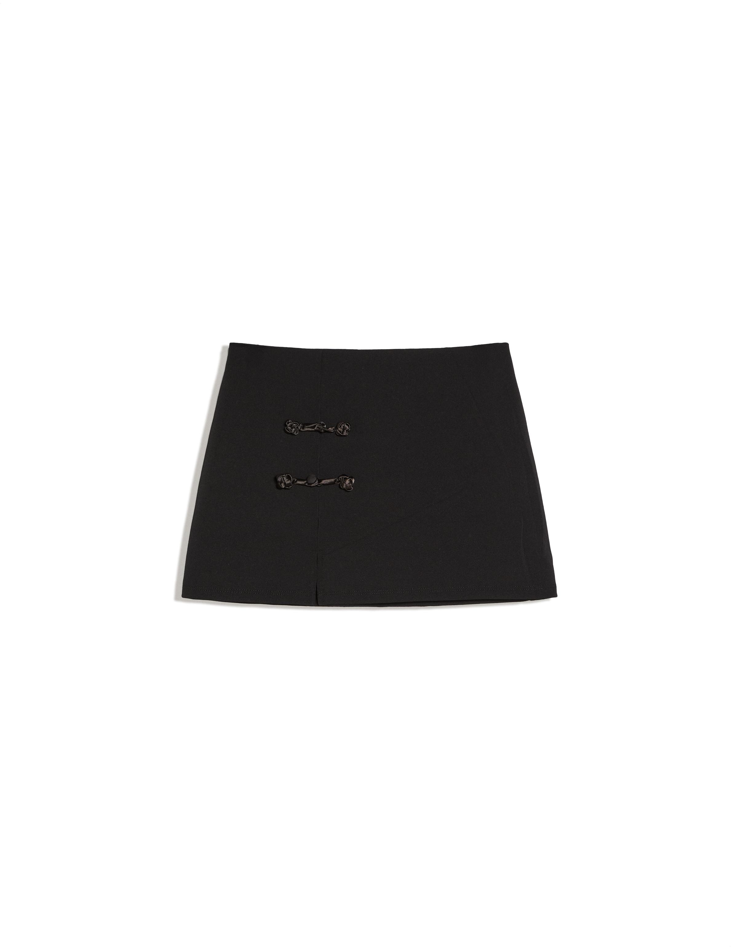 Clasp mini skirt — Black