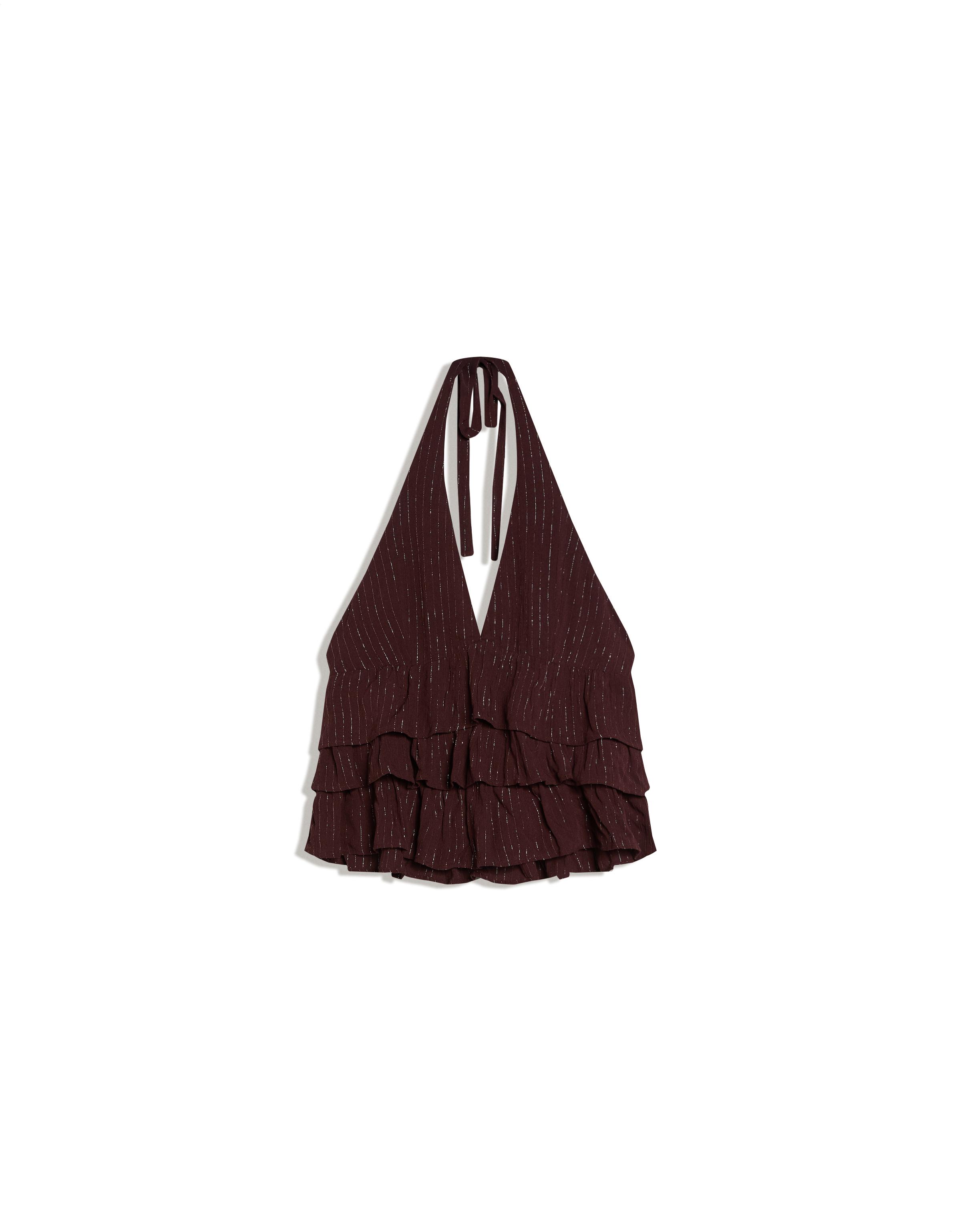 Ruffle halter top