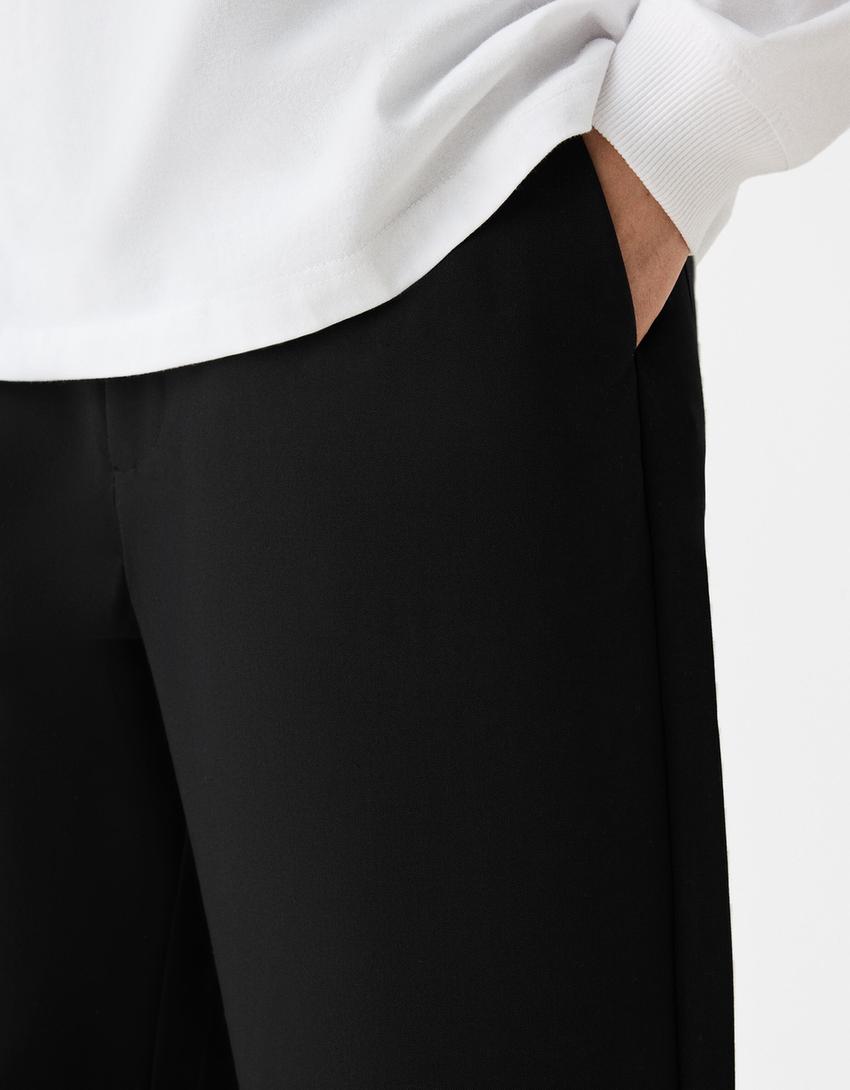 Bermuda tailoring wide fit-Noir-5