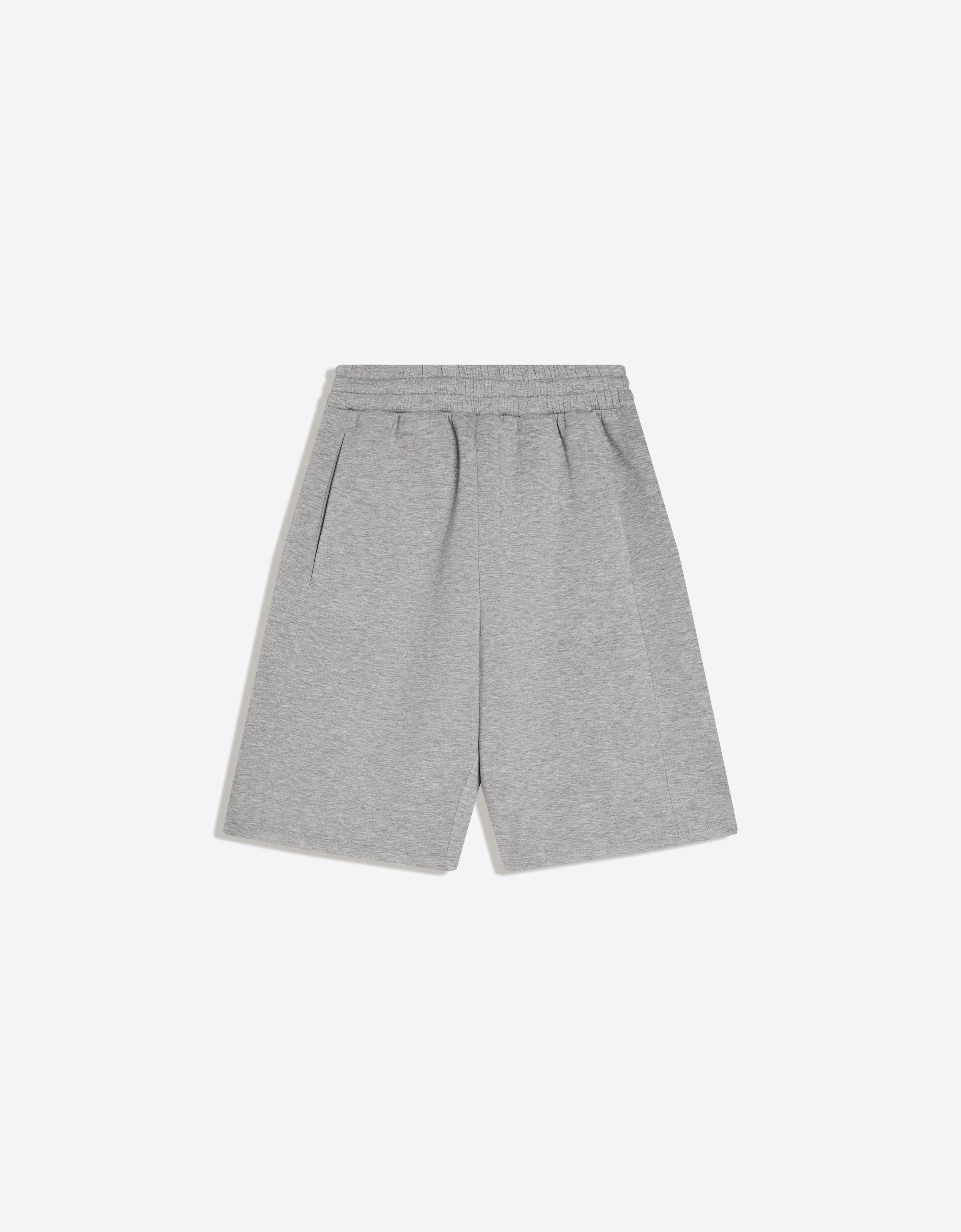Oversize neoprene Bermuda shorts — Grey