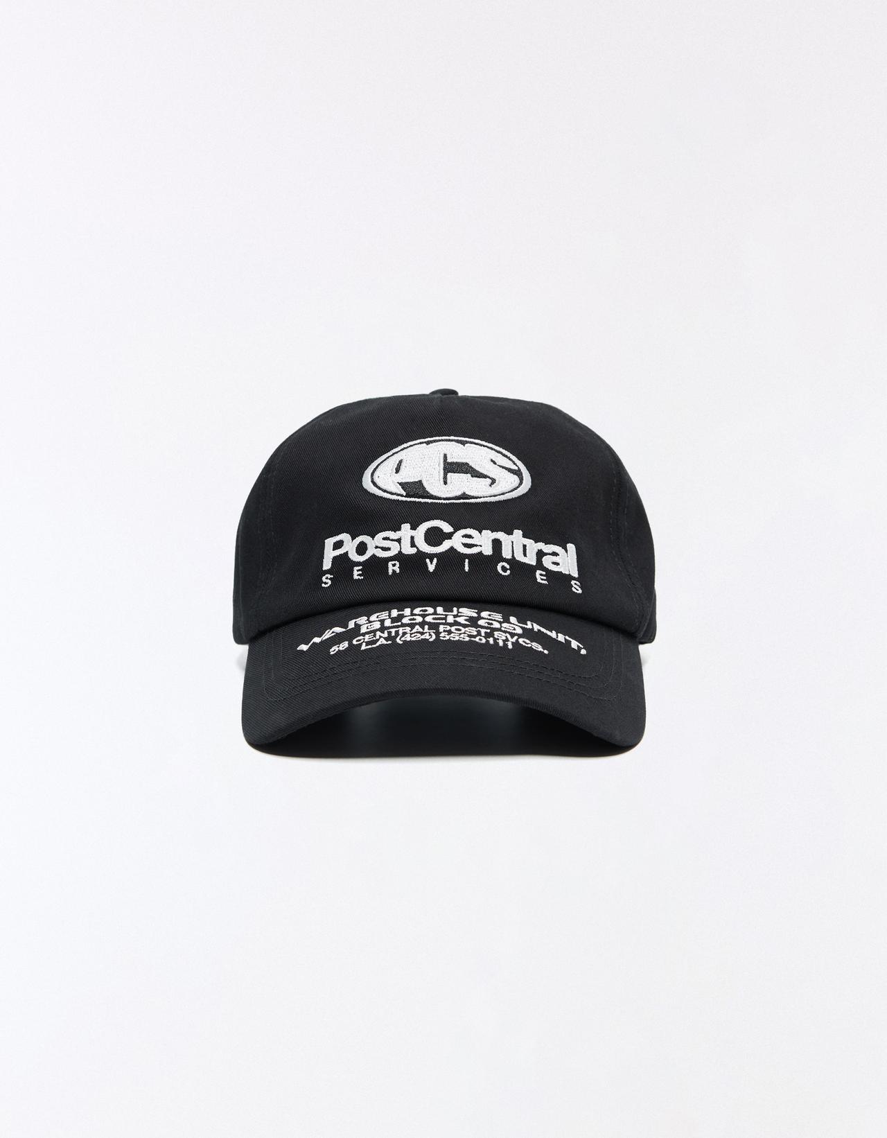 Embroidered cap — Black
