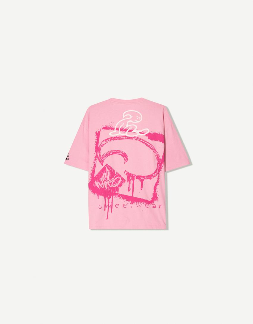 El Niño short sleeve T-shirt-Pink