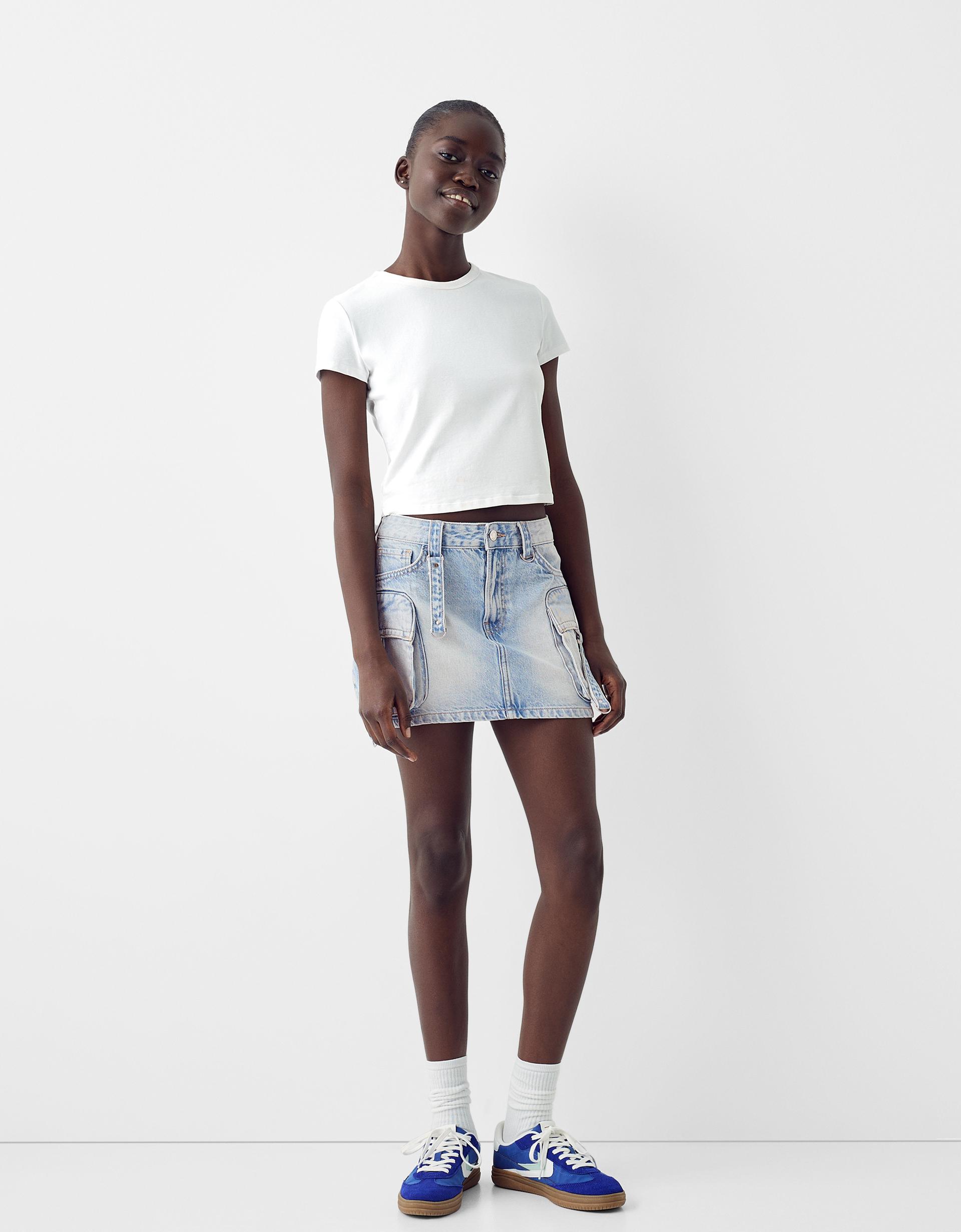 Gonna Lucida Bershka Bershka Gonna Pelle