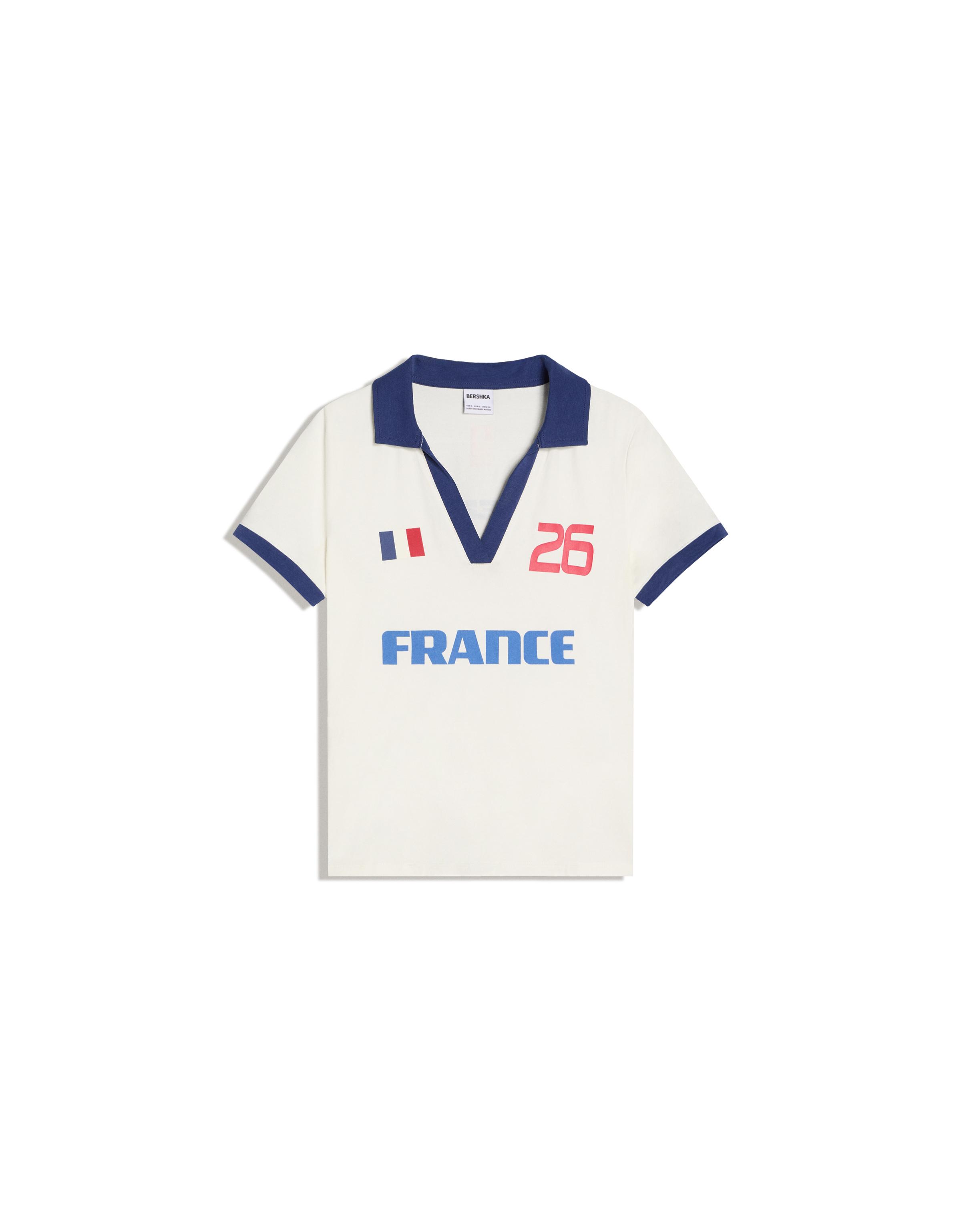 Fitted France FIFA WORLD CUP™ polo shirt — Off white
