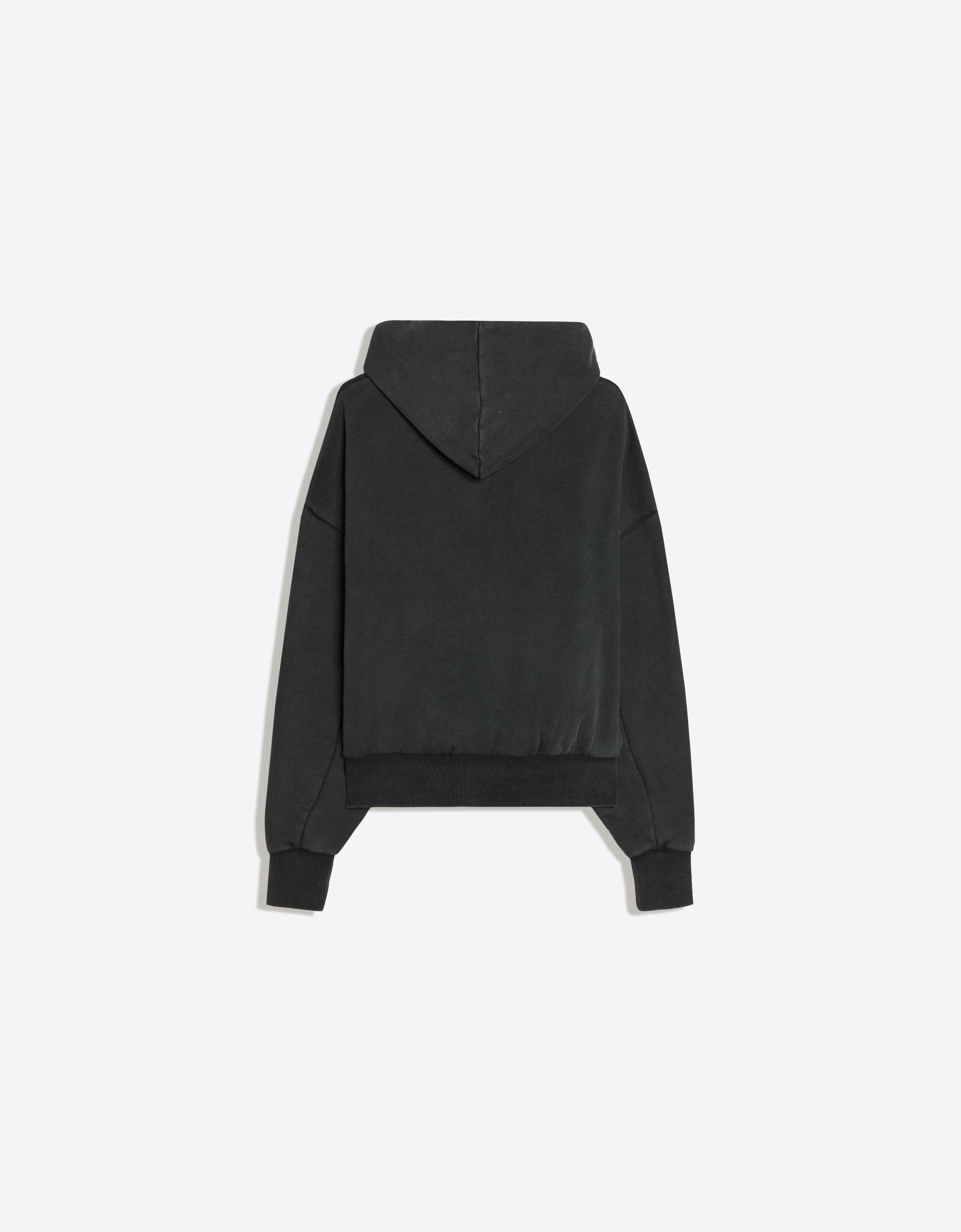 Washed effect hooded sweatshirt — Grey