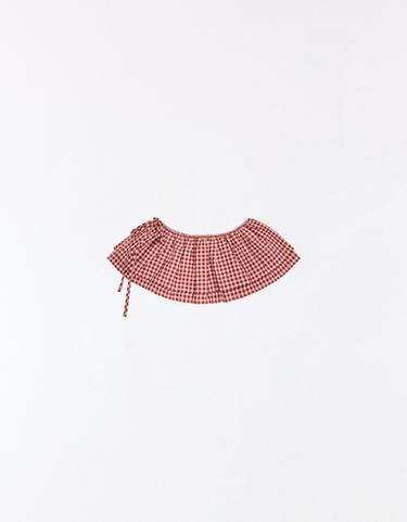 Check overskirt — Red 4