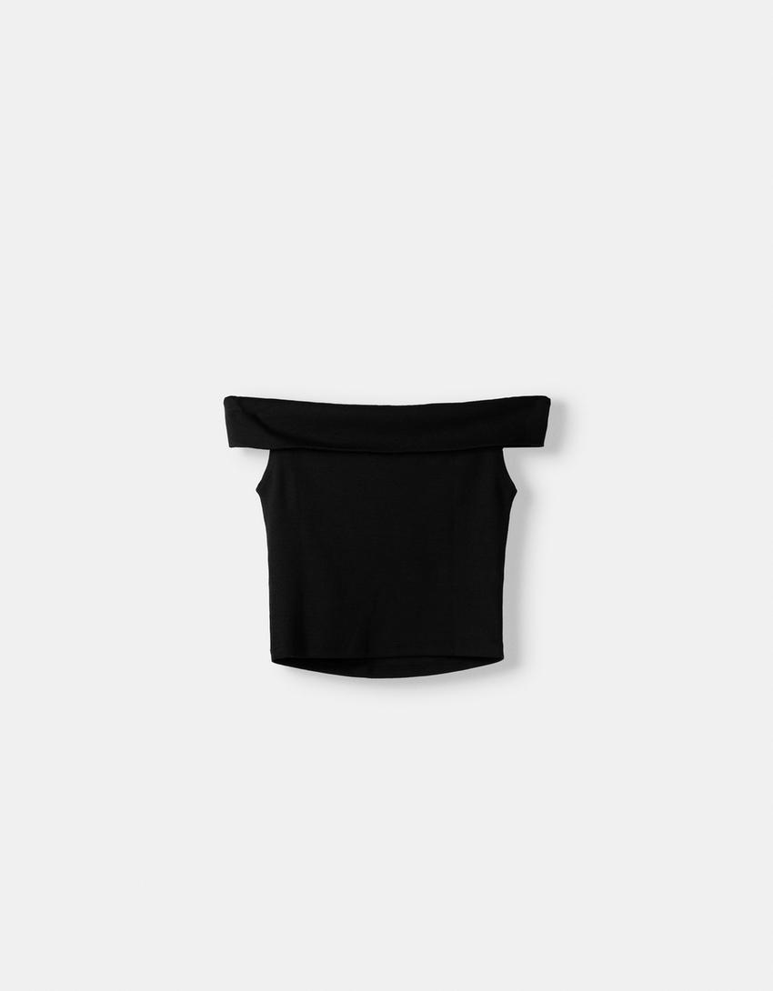 T-shirt à manches courtes-Noir-7