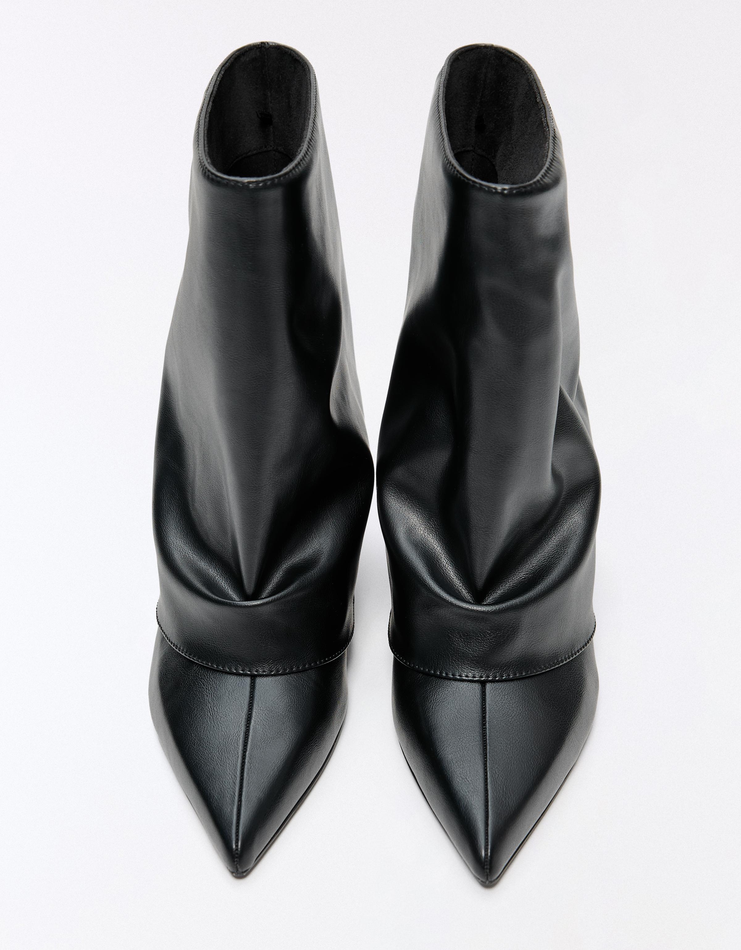 Trouser ankle boots — BLACK