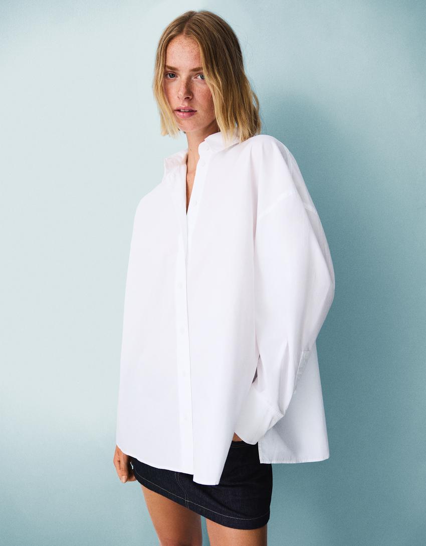 Chemise oversize-Blanc-2