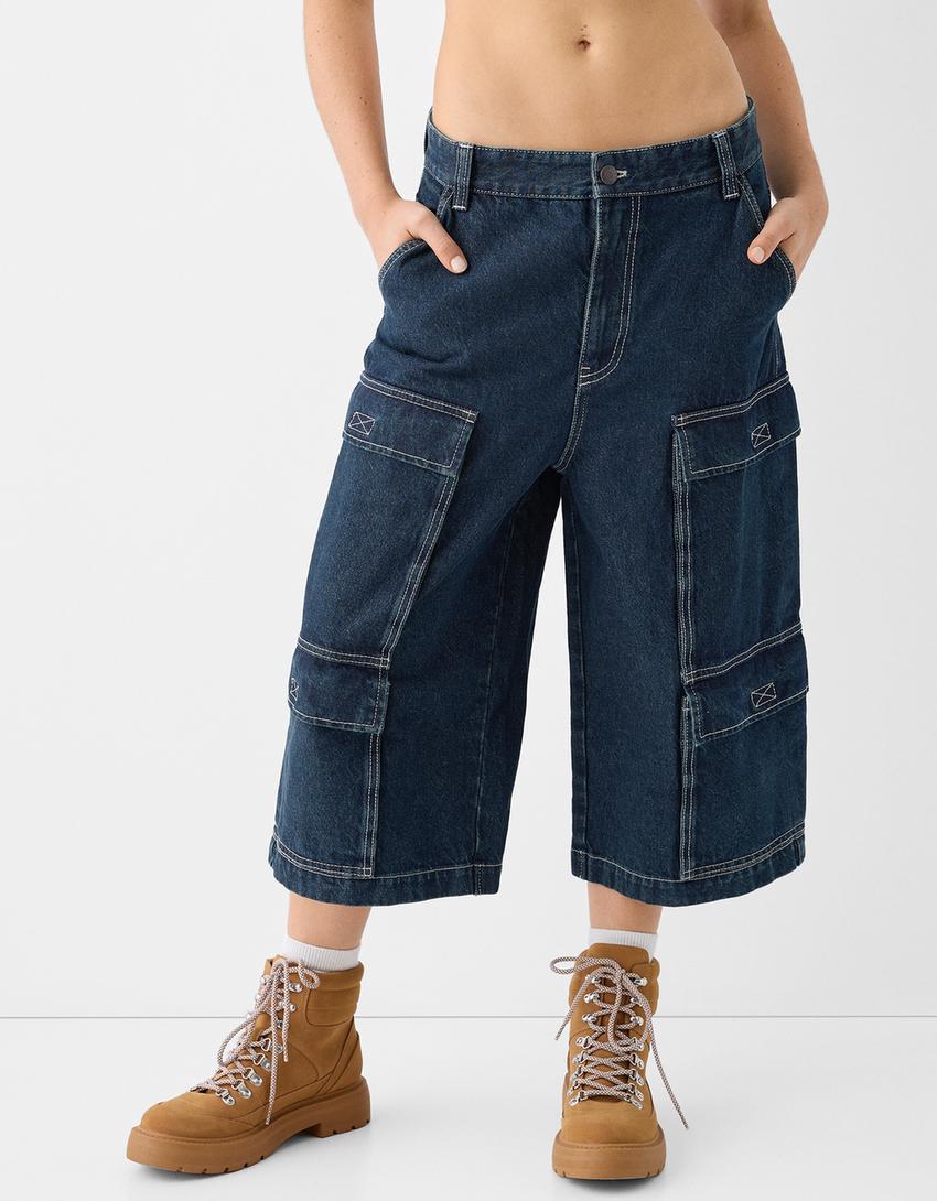 شورت كارغو-أزرق-1