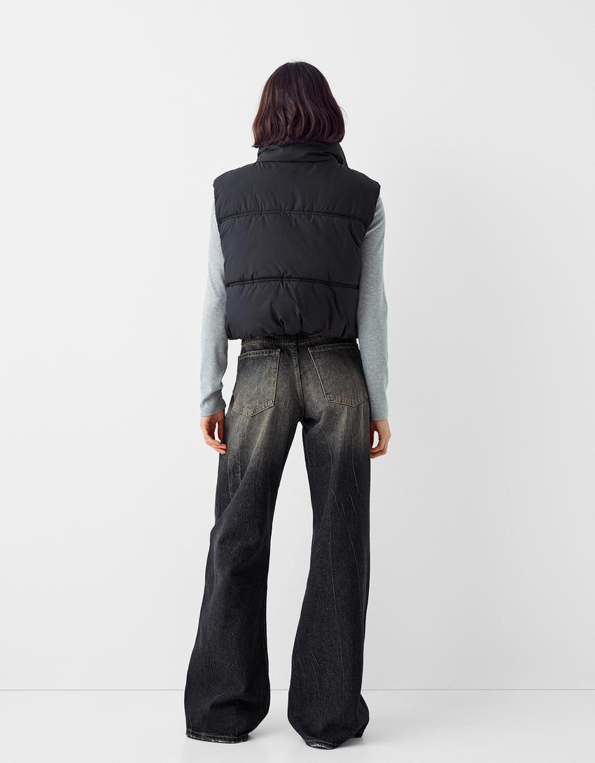 جاكيت فيست تقني قصير-أسود-2