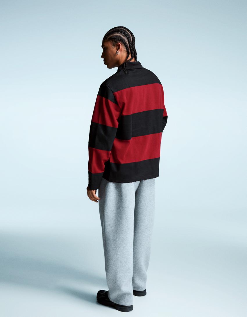 Polo-Sweatshirt Nightmare on Elm Street-Rot